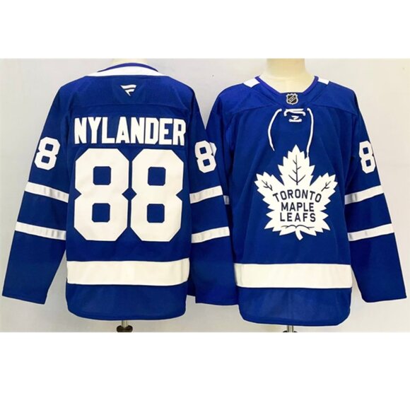 Mens William Nylander Blue Stitched Jersey